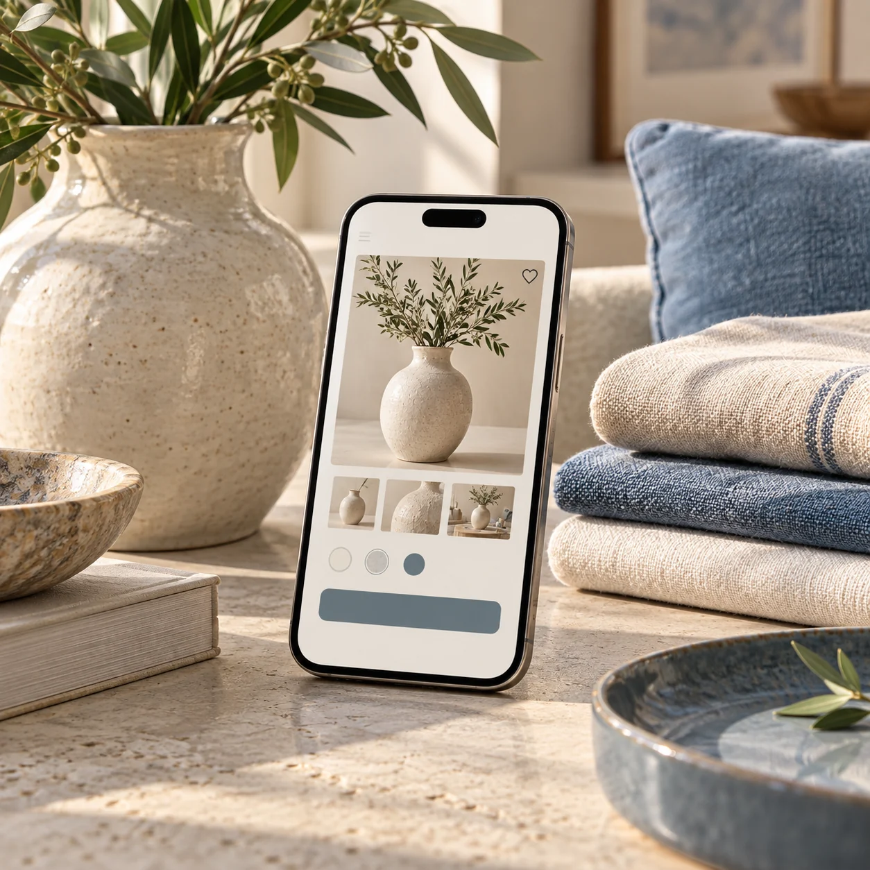 Mobile product page designed to make online shopping details easy to scan