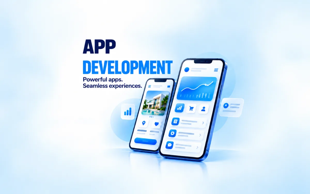 Mobile app development service infographic