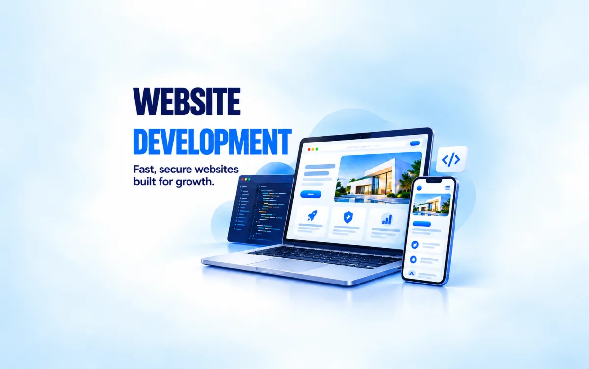 Website development service infographic