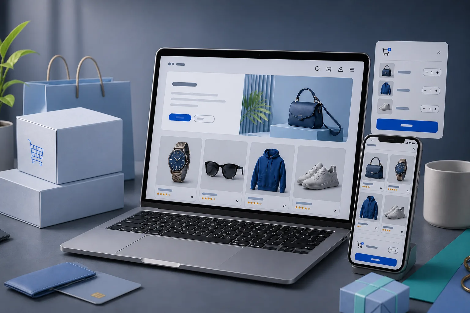 eCommerce web design and online store