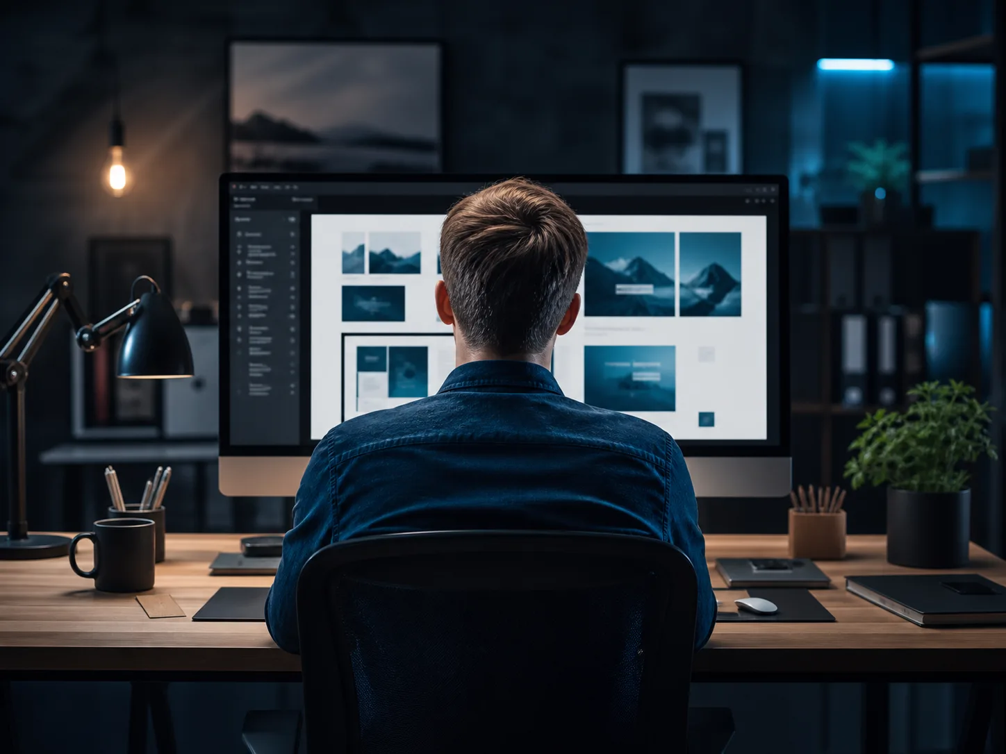 Website designing workspace